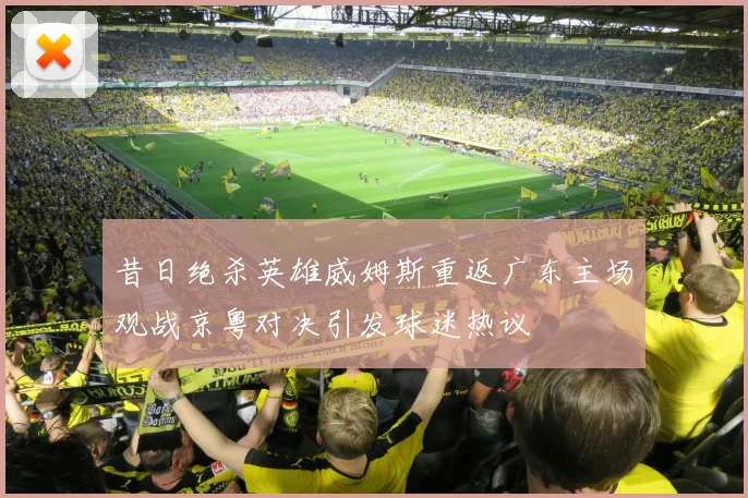 昔日绝杀英雄威姆斯重返广东主场观战京粤对决引发球迷热议